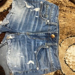 American Eagle Super Stretch Distressed Denim Shorts